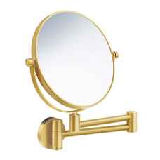 FV445S Shaving and Make-Up Mirror Brushed Brass